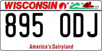 WI license plate 895ODJ