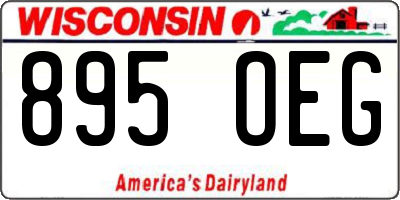 WI license plate 895OEG