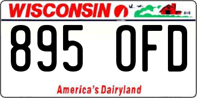 WI license plate 895OFD