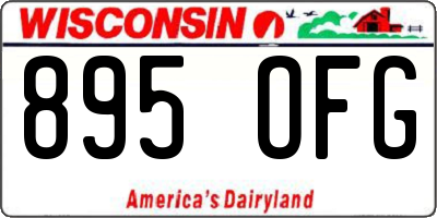 WI license plate 895OFG