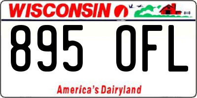 WI license plate 895OFL