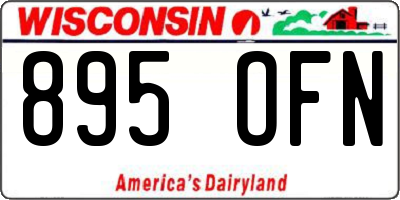 WI license plate 895OFN
