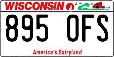 WI license plate 895OFS