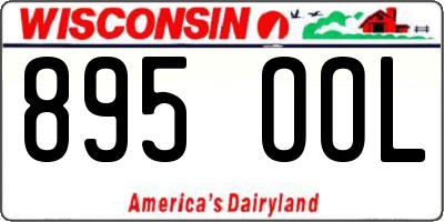 WI license plate 895OOL
