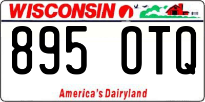 WI license plate 895OTQ