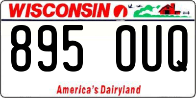 WI license plate 895OUQ