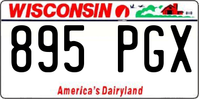 WI license plate 895PGX