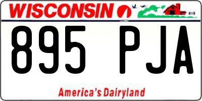 WI license plate 895PJA