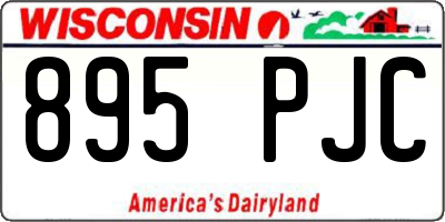 WI license plate 895PJC