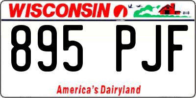WI license plate 895PJF