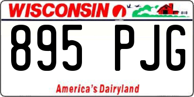 WI license plate 895PJG