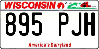 WI license plate 895PJH