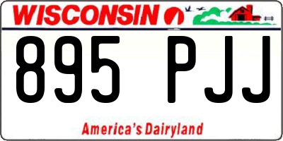 WI license plate 895PJJ