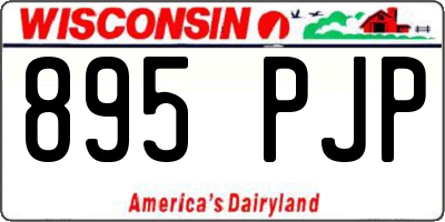 WI license plate 895PJP