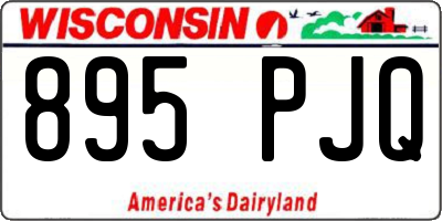 WI license plate 895PJQ