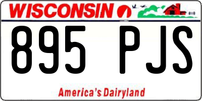 WI license plate 895PJS