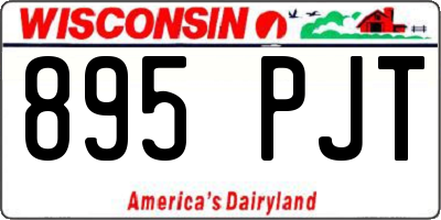 WI license plate 895PJT
