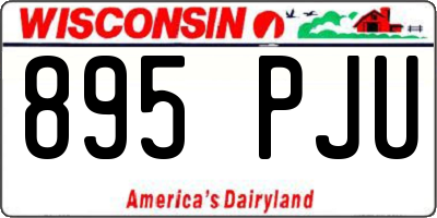 WI license plate 895PJU