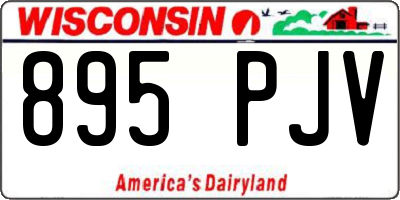 WI license plate 895PJV