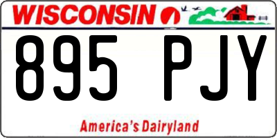 WI license plate 895PJY