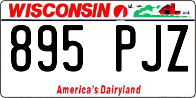 WI license plate 895PJZ
