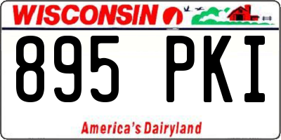 WI license plate 895PKI