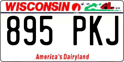 WI license plate 895PKJ