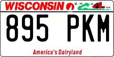 WI license plate 895PKM