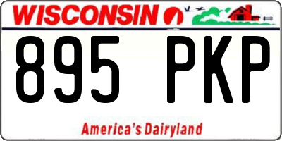 WI license plate 895PKP