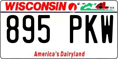 WI license plate 895PKW