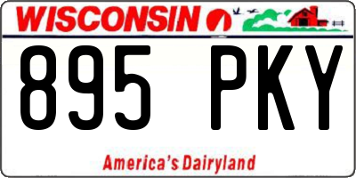 WI license plate 895PKY