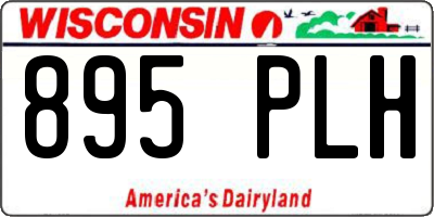 WI license plate 895PLH