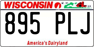 WI license plate 895PLJ