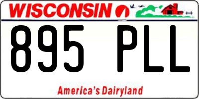 WI license plate 895PLL