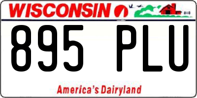 WI license plate 895PLU