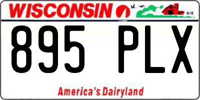 WI license plate 895PLX