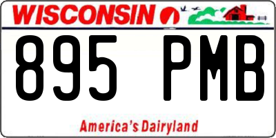 WI license plate 895PMB