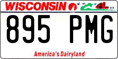 WI license plate 895PMG