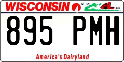 WI license plate 895PMH