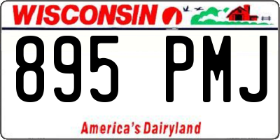 WI license plate 895PMJ