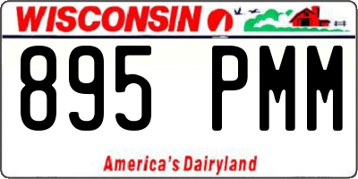 WI license plate 895PMM