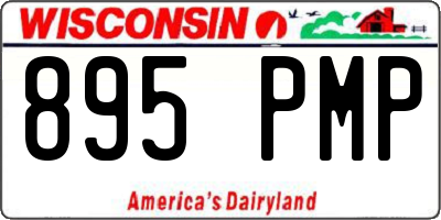 WI license plate 895PMP