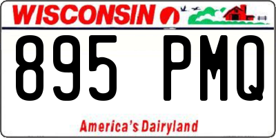 WI license plate 895PMQ