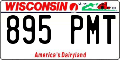 WI license plate 895PMT