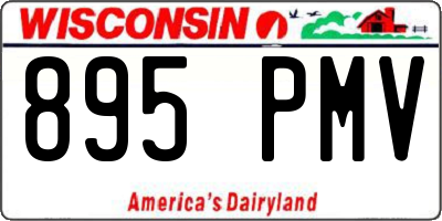 WI license plate 895PMV