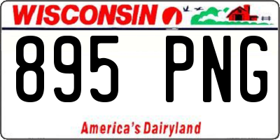 WI license plate 895PNG
