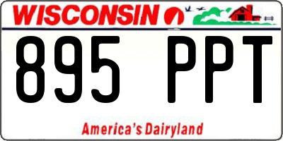 WI license plate 895PPT