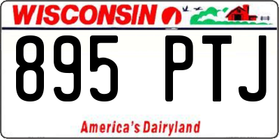 WI license plate 895PTJ