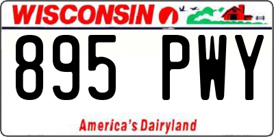 WI license plate 895PWY