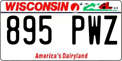 WI license plate 895PWZ
